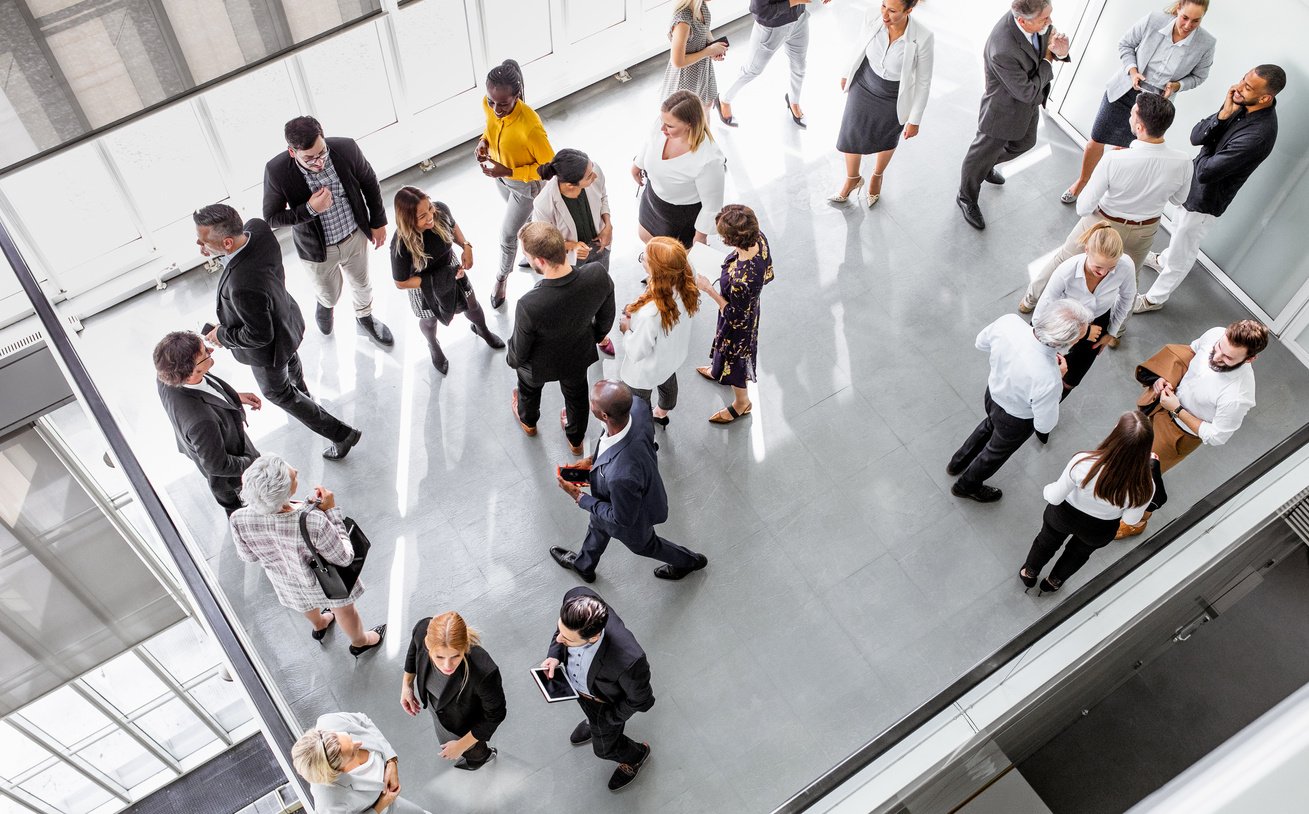 Business people at a conference event